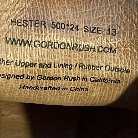 Gordon Rush Dress Shoe Mens Size 13 Black hester Leather Plain Toe Derby Oxford main image 4